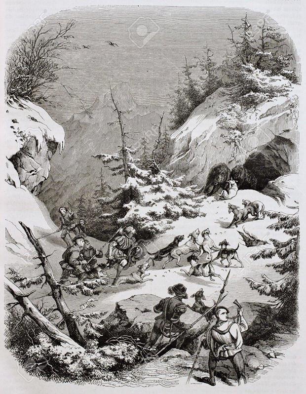 "Galetas des chasseurs et paysages"